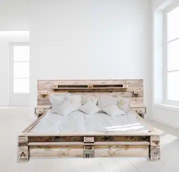 palettenbett bed bett aus paletten