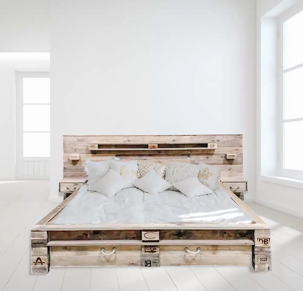 palettenbett bed bett aus paletten