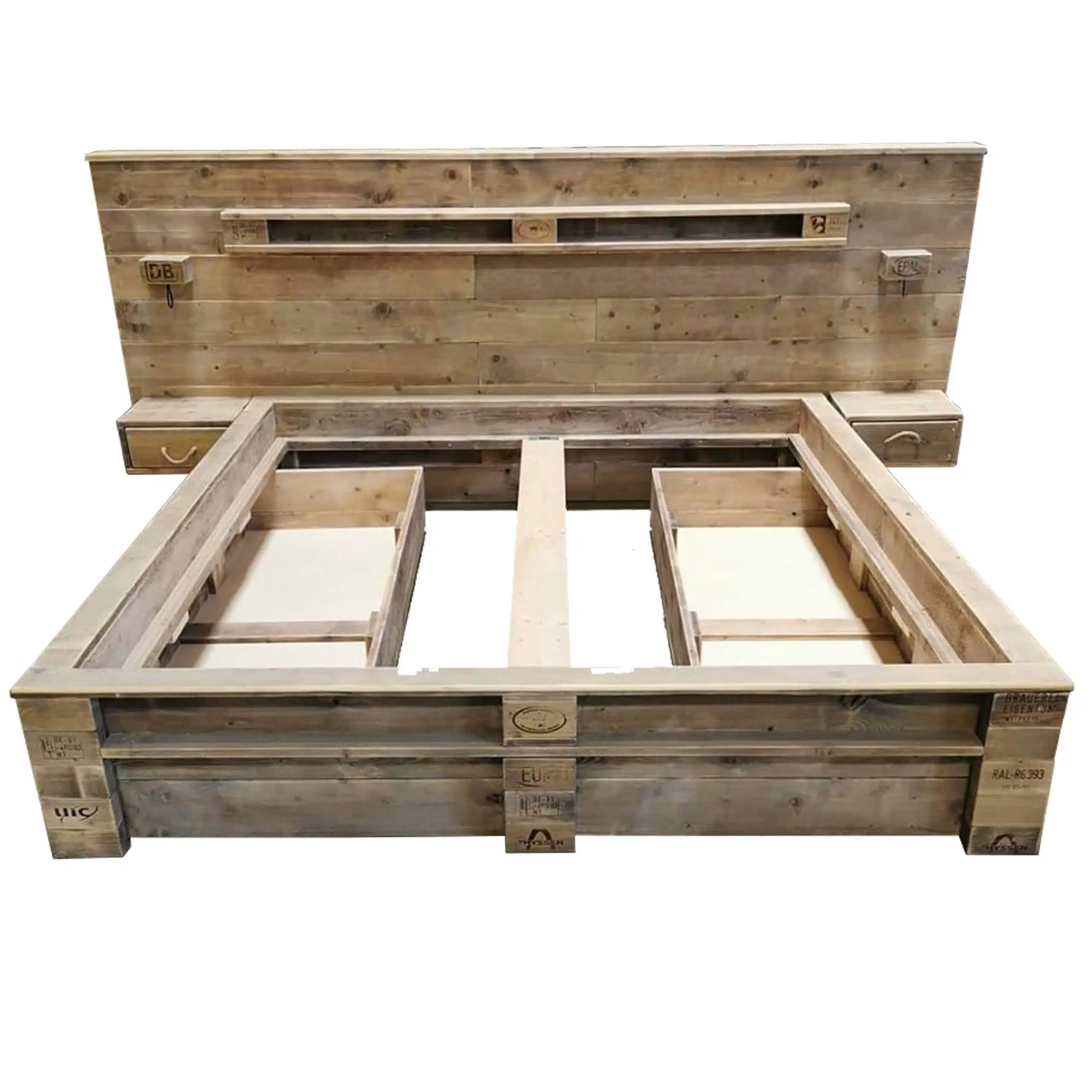 palettenbett bed bett aus paletten