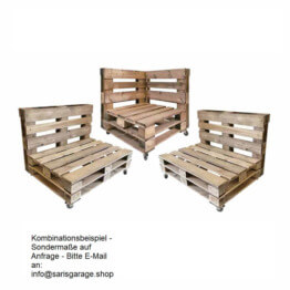 palettensofa palettenlounge set kombination