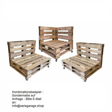 palettensofa palettenlounge set kombination