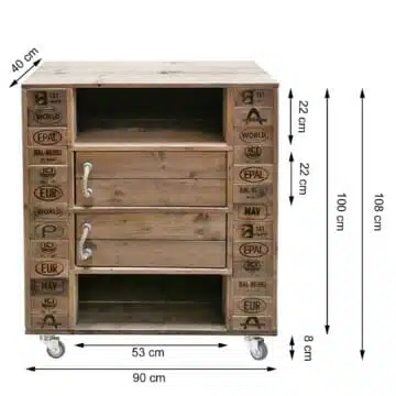 Highboard aus Palettenholz