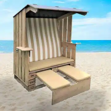 Paletten Strandkorb Palettenmöbel
