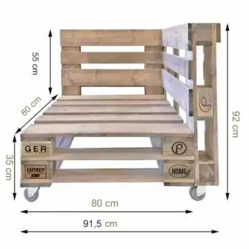 Palettenmöbel Lounge Kombination