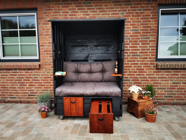 ᐅ Strandkorb aus Paletten bauen DIY Anleitung ( 2023 )