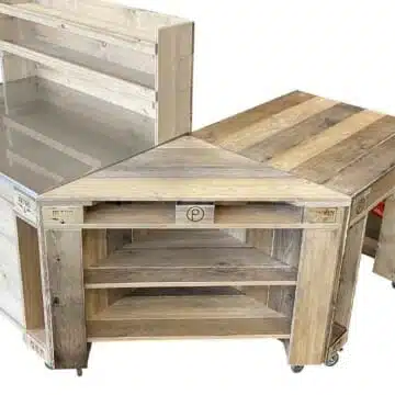Außenküche Eckmodul aus Paletten