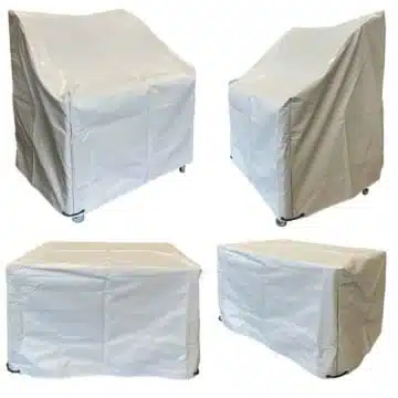 Außenküche mit Kühlschrank und Rollen