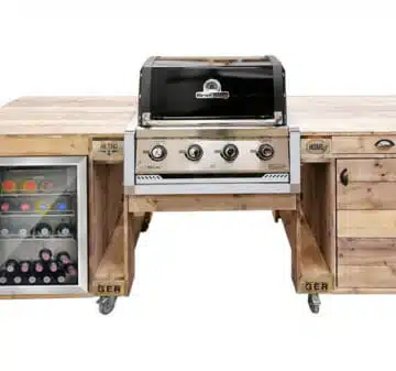 Grillstation aus Palettenholz