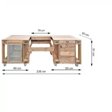 Grillstation aus Palettenholz