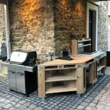 Grilltisch aus Palettenholz