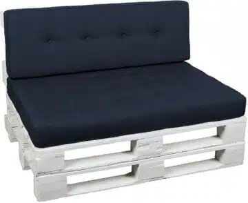 navi blau paletten sitzkissen set outdoor