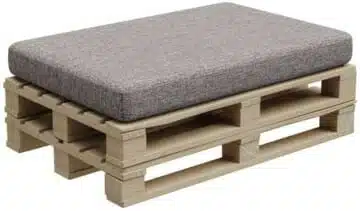 paletten sitzkissen grau