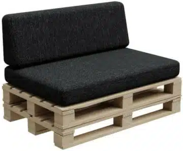 set paletten polster farbe schwarz