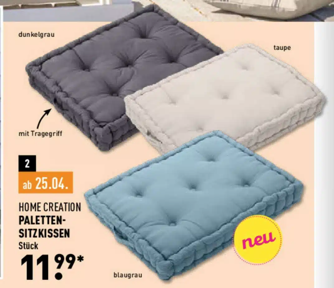 aldi palettenkissen set sitzkissen