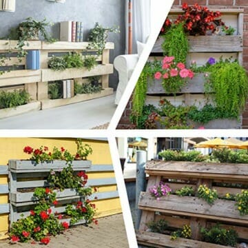 Pflanzkästen für Paletten Blumenkästen 8er Set Pflanzeinsätze