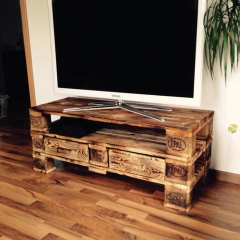 Fernsehregal Aus Paletten