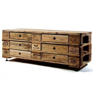 TV-Tisch- Sideboard aus Paletten DIY